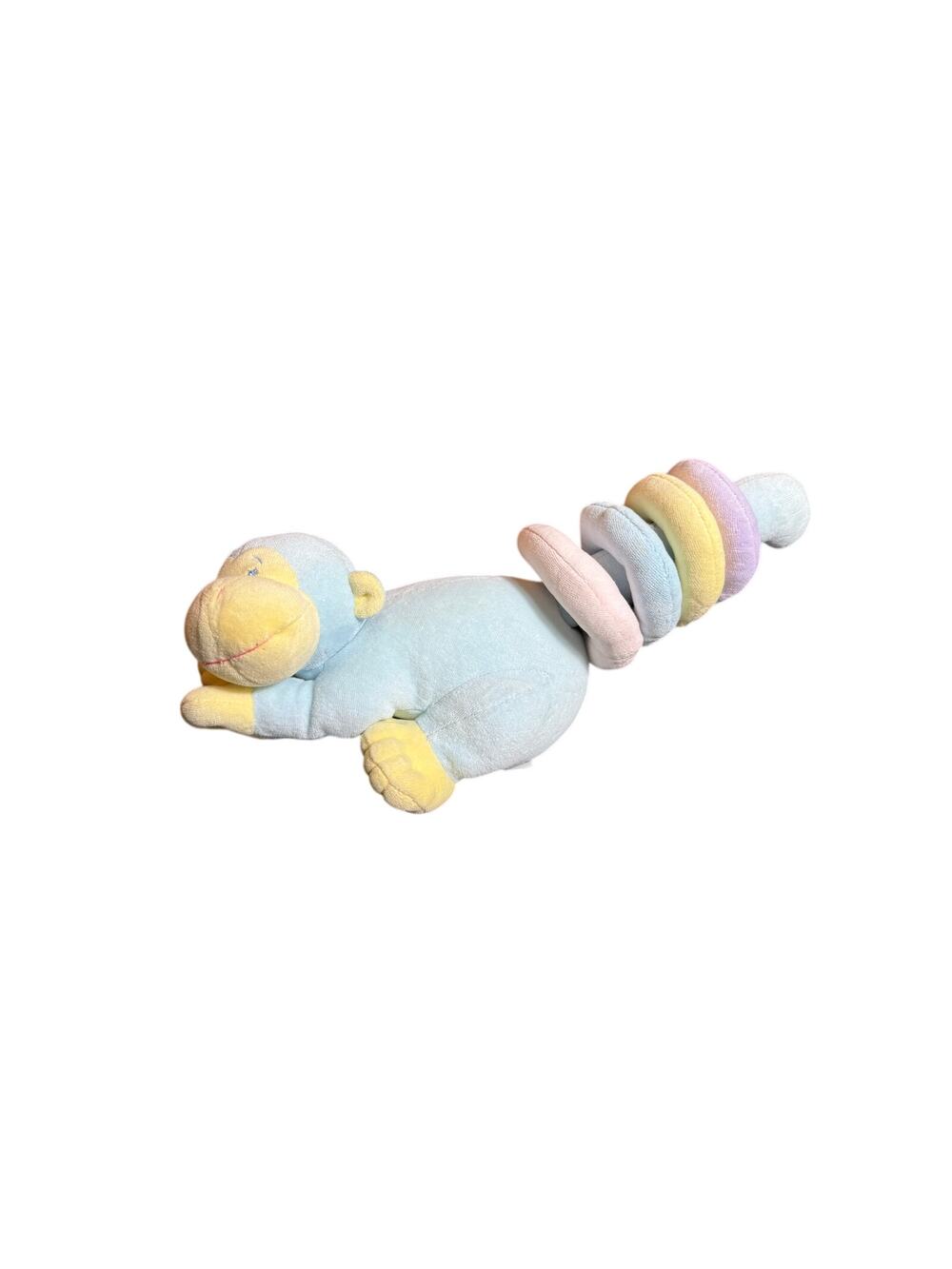 Baby Ganz Ring A Ling Monkey Plush Tail Stacking Ring Toy